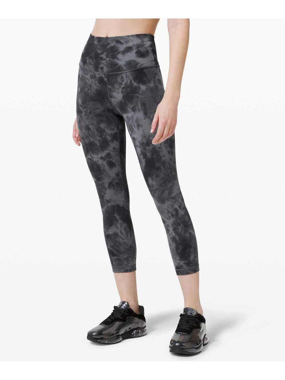Lululemon Align Size 6 Diamond Dye Graphite Grey 21” Crop High-Rise Yoga Pilates